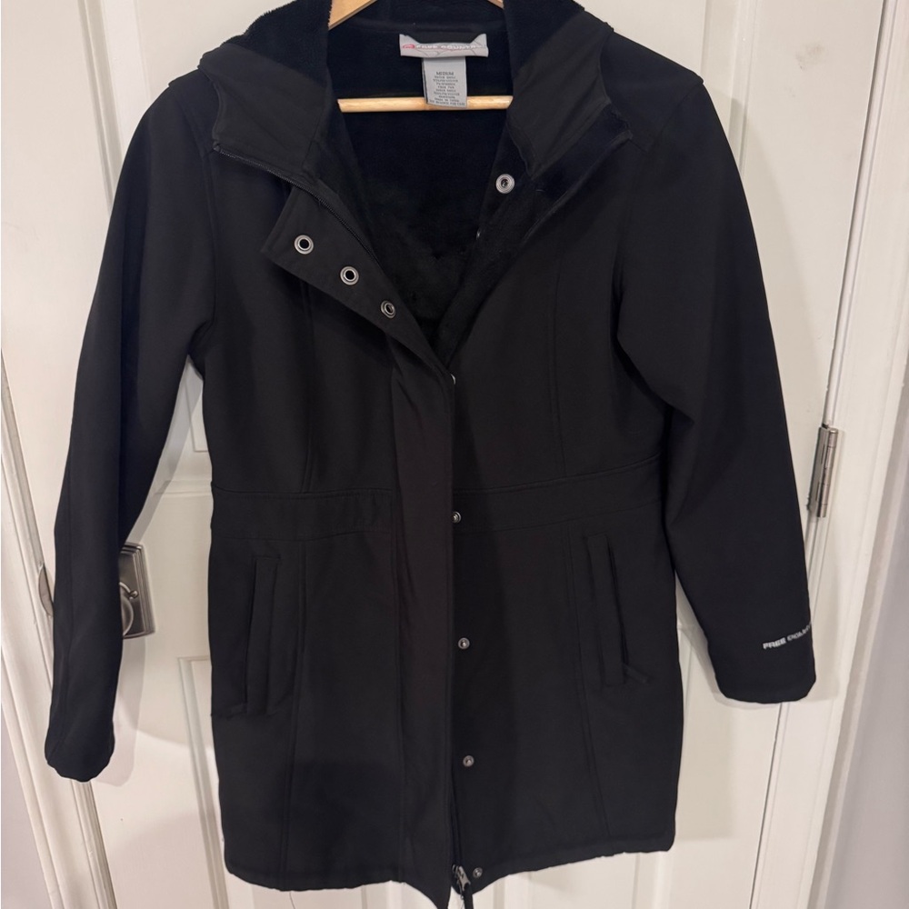 Free Country Women's Black Hooded Ski Jacket